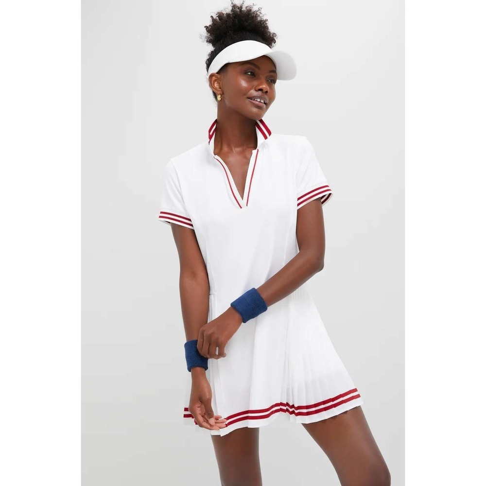 NWT Tuckernuck Tnuck Sport White Performance Beatrice Tennis Dress ($148) Medium